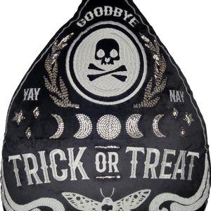 NEW Novogratz 16" Planchette Throw Pillow Halloween Decor Moon Phase Ouija Board
